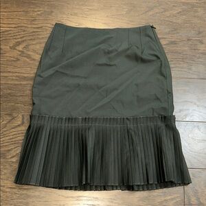 Cottonade Chic Black Pleated Pencil Skirt
